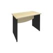 3253310104914-Bureau droit DUAL - L80 - Pieds Anthracite - plateau imitation Erable-P_400008964_1-0
