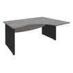 3253310175495-Bureau compact à droite DUAL - L180 cm - Pieds Anthracite - plateau imitation Chêne gris (Pieds de renfort ou caisson bout de bureau obligat-P_400009087_1-0