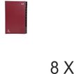 Exacompta Ordonator - 8 Trieurs alphabétique 24 positions - rouge