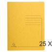 Exacompta - 25 Chemises de classement à ressort - jaune