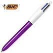 3086123310407-BIC 4 Couleurs Shine - Stylo à bille 4 couleurs - corps violet-P_400011351_1-0