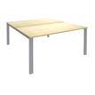 Bureau Bench IRIS - L160 cm - Plan de départ - Pieds aluminium - plateau imitation Erable