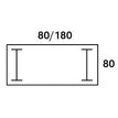 0404000122616-Bureau droit LOFTER - L80 cm - Plateau imitation chêne gris - pied Blanc-P_400012261_3-3