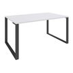 0404000122661-Bureau droit LOFTER - L120 cm - Plateau Blanc - pied Carbone-P_400012266_1-0