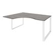 0404000123330-Bureau compact LOFTER - L160 cm - Retour à gauche - Plateau imitation chêne gris - pied Blanc - (pied de renfort obligat-P_400012333_1-0