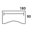 0404000123903-Bureau vague symétrique LOFTER - L180 cm - Plateau imitation Hêtre - pied Carbone-P_400012390_2-3