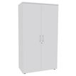 0404000124122-Armoire haute IRIS - H180 x L80 x P47 - 2 portes - Corps Blanc perle - Dessus et portes Bl-P_400012412_1-0