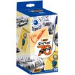 BIC Cristal Spécial 70 ans - 50 Stylos à bille - bleu - 1 mm - pointe moyenne - pack collector
