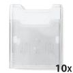 Exacompta Wall-Box - 10 Présentoirs muraux porte-brochures A4 vertical