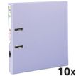 Exacompta Prem'Touch - 10 Classeurs à levier - Dos 50 mm - A4 Maxi - pour 400 feuilles - lilas