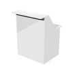 Banque d'accueil module haut MUSA - L80 cm - Blanc