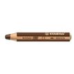4006381115551-STABILO Woody 3 in 1 - Crayon de couleur pointe large - marron--0