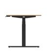 3760350281180-Bureau électrique UGO - L160x80cm - pieds noirs - plateau imitation chêne Stone--4