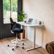 3760350281128-Bureau électrique UGO - L160x80cm - pieds blancs - plateau blanc laqué--0