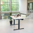3760350281203-Bureau électrique UGO - L140x80cm - pieds noirs - plateau blanc laqué--4