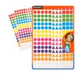 3700162301775-Cléopâtre - 528 gommettes géométriques - 8 couleurs - repositionnables--0