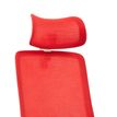 Appuie-tête pour fauteuil de bureau ergonomique POLAR - Rouge et gris