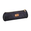 3173741246222-Trousse Velvet ronde velours - 1 compartiment - bleu marine - Carpentras--0