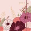 3664447134925-Agenda Giverny - 1 semaine sur 2 pages - 16,5 x 16,5 cm - nude - Oberthur--0