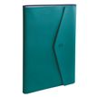 Agenda à spirale Clover Toscana Affaires avec répertoire - 1 semaine sur 2 pages - 10 x 15 cm - turquoise - Quo Vadis