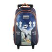 3666311010809-Sac à dos à roulettes Vorax Dinosaure - 2 compartiments - bleu - Bagtrotter--0