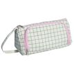  Trousse Walker Canvas grid - 1 compartiment - noir/rose