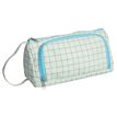  Trousse Walker Canvas grid - 1 compartiment - vert/bleu clair