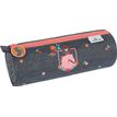 3664447148236-Trousse ronde Cheval - 1 compartiment - gris chine - Oberthur--0
