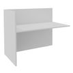 3253310254213-Banque d'accueil Module de départ haut OLA - L162,5 x H112 x P82,5 cm - structure blanc perle, plateau--0