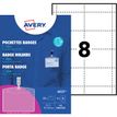 5014702001390-Avery - 25 Badges à clip + 32 étiquettes imprimables - 60 x 90 mm--0