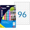3270241018264-Apli Agipa - Etui A5 - 576 Pastilles adhésives enlevables - couleurs assorties - diamètre 15 mm - ré--0
