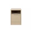 3483600819543-Caisson mobile ABSOLU - Profondeur 60 cm - 1 tiroir/1 niche - Chêne structuré--0