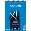 3148950050243-Canson XL - Bloc dessin à spirale - 50 feuilles - A4 - 160 gr - blanc--0