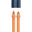 Schneider Paint-It 040 - pack de 2 cartouches de recharge Twin marker - 1 pointe ogive + 1 pointe pinceau - rouge orange