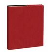 Agenda Marlow Executif Prestige avec répertoire - 1 semaine sur 2 pages - 16 x 16 cm - rouge bordeaux - Quo Vadis