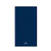 Agenda de poche Odessa - 1 semaine sur 2 pages - 9,5 x 17 cm - bleu - Oberthur