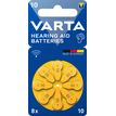 VARTA - Lot de 8 piles auditives ZA10/PR70 - 105 mAh