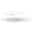 3617350005219-Bureau Bench CONECT - plan suivant - L140 x P165 cm - plateau blanc - pieds blancs--0