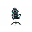 Fauteuil gamer Drift - accoudoirs - appui-tête intégré - noir et bleu