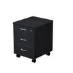 2999999002752-Caisson mobile Trend - L43xP52xH59,5 cm - 3 tiroirs avec serrure - imitation frêne noir--0