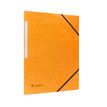 3045050465277-Conquérant - Chemise à élastique 3 rabats - A4 - Carte recyclée 350gr - Orange--0