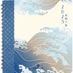 3664447205304-Agenda spiralé Tokyo - 1 semaine sur 2 pages - 16,5 x 16,5 cm - vagues - Oberthur--0