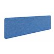 Écran de séparation acoustique pour bureau (sans support de fixation) - L120 x h40 cm - bleu denim