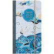 Agenda de poche à élastique Sakura - 1 semaine sur 2 pages - 9,5 x 17,5 cm - vagues - Oberthur