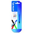 2 Recharges Frixion Ball - 4 couleurs - pointe fine - bleu