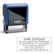 0092399528357-Tampon personnalisé avec 6 lignes de texte - zone d'impression 64 x 26 mm - Trodat Printy 4914 Bleu--1