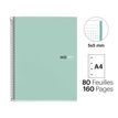 8422593465790-THE ORIGINAL NOTEBOOK, couverture rigide, A4, quadrillage 5x5 mm, 80 feuilles de 1 couleur,  Miquelrius--1