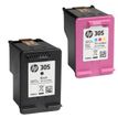 0195161166969-HP 305 - Pack de 2 - noir et 3 couleurs - cartouche d'encre originale (6ZD17AE)--1