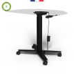 3760350282217-Bureau ELLIOT L70 - pieds noir - plateau Blanc laqué-P_405119085_3-2