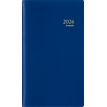 5412303124287-Agenda de poche Genova Breplan - 1 semaine sur 2 pages - 9 x 16 cm - bleu - Brepols--0